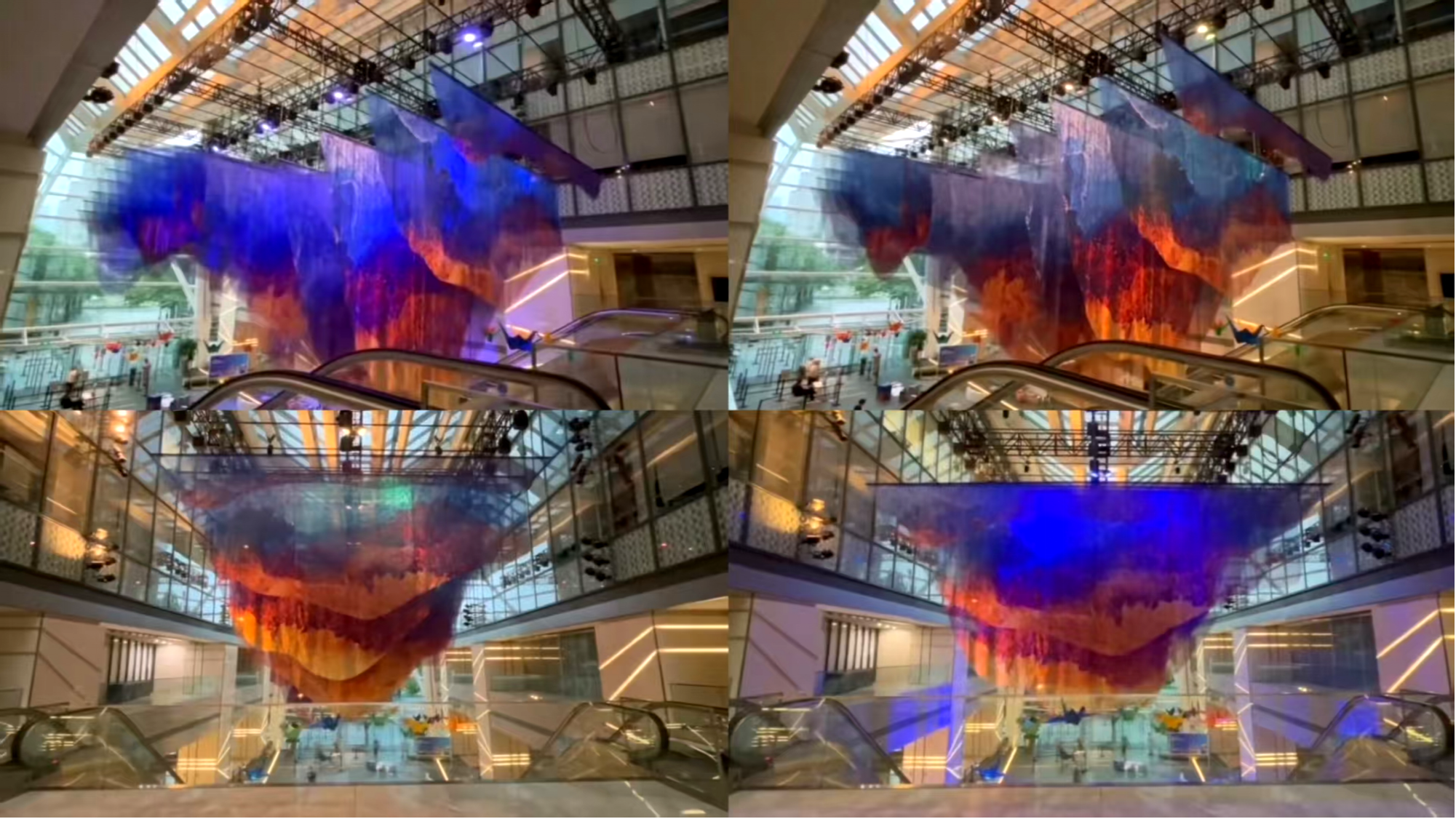北京环球金融中心-定制机械升降装置《流动山水》Beijing World Financial Center • Custom Mechanical Installation Floating Landscape